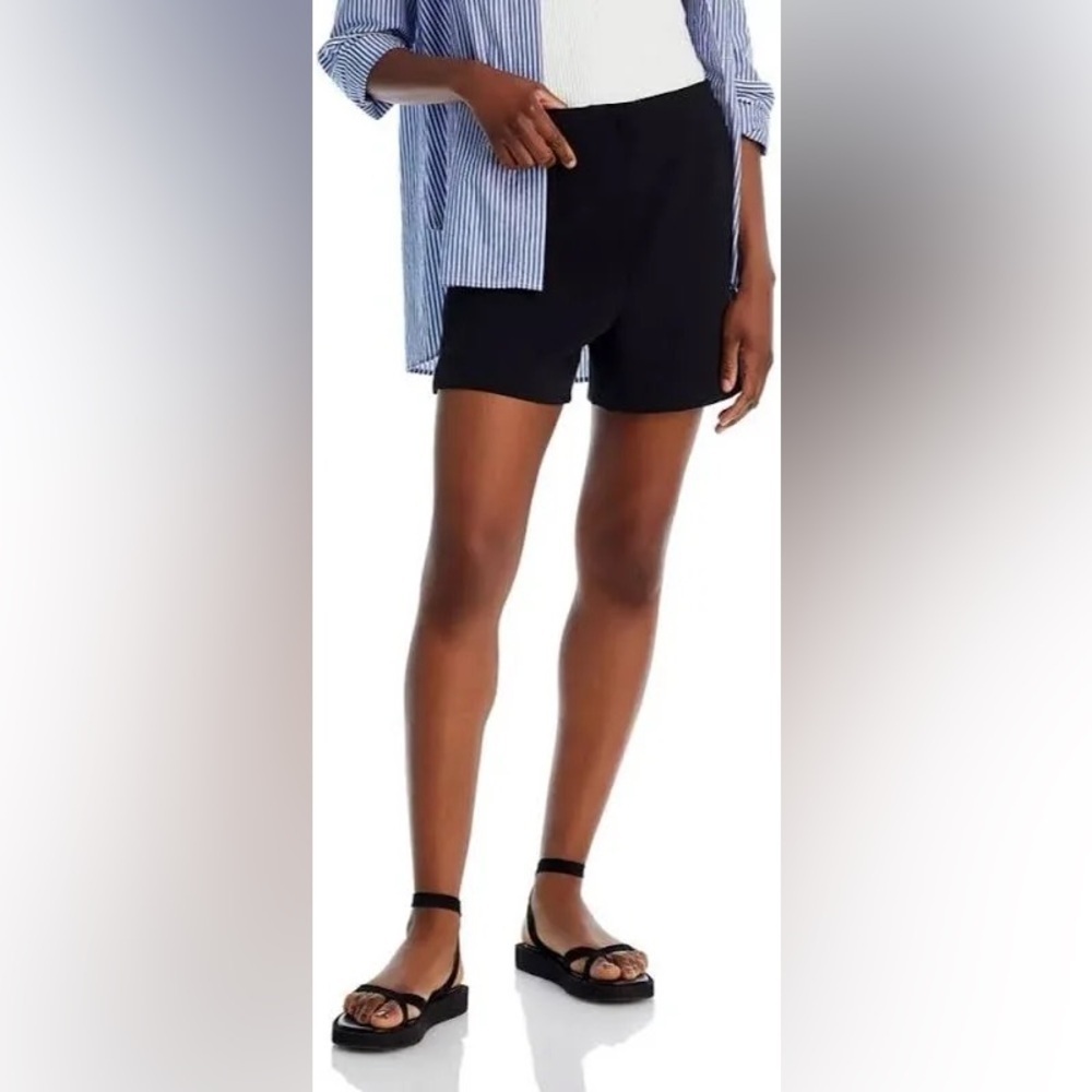 FRENCH CONNECTION Whisper Elastic Shorts in Blackout Size 12 NWT
